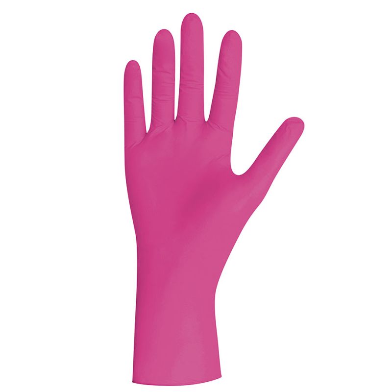 Magenta Pearl Nitril U.-Handschuhe Gr.XL